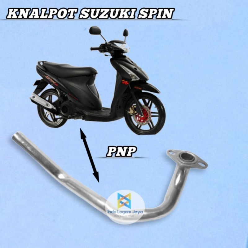 LEHER KNALPOT STANDAR SUZUKI SPIN / PIPA SAMBUNGAN KNALPOT SUZUKI SPIN / SELANG KNALPOT SPIN KARBU