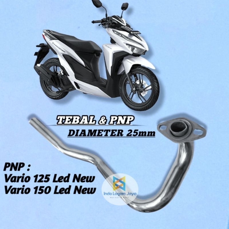 LEHERAN KNALPOT STANDAR VARIO 125 NEW VARIO 150 LED / PIPA SAMBUNGAN KNALPOT ORIGINAL VARIO 125 150