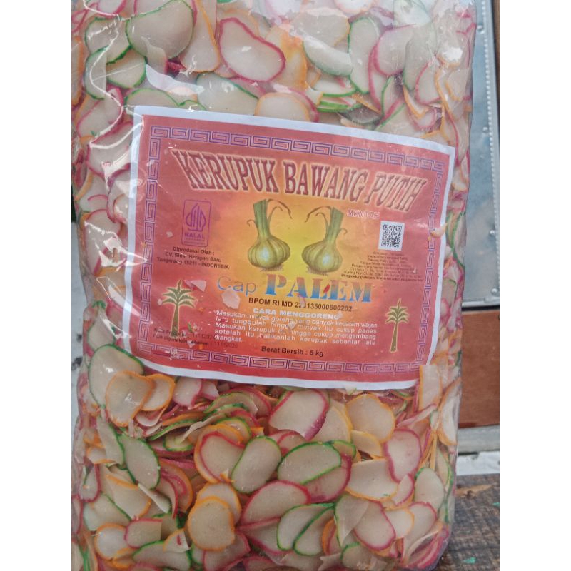 

kerupuk bawang palem 5 kilo