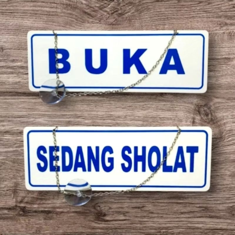 

Akrilik sign BUKA - SEDANG SHOLAT 29x10cm