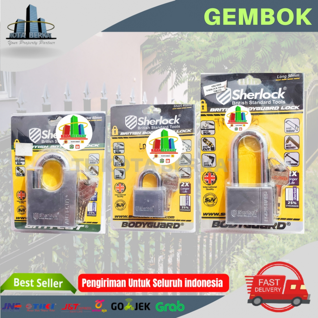 GEMBOK SHERLOCK / PADLOCK / GEMBOK PAGAR