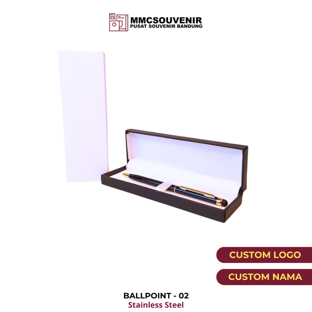 

Custom Pulpen I Ballpoint I Pena Stainless steel Laser Grafir Nama / Tulisan / Promosi