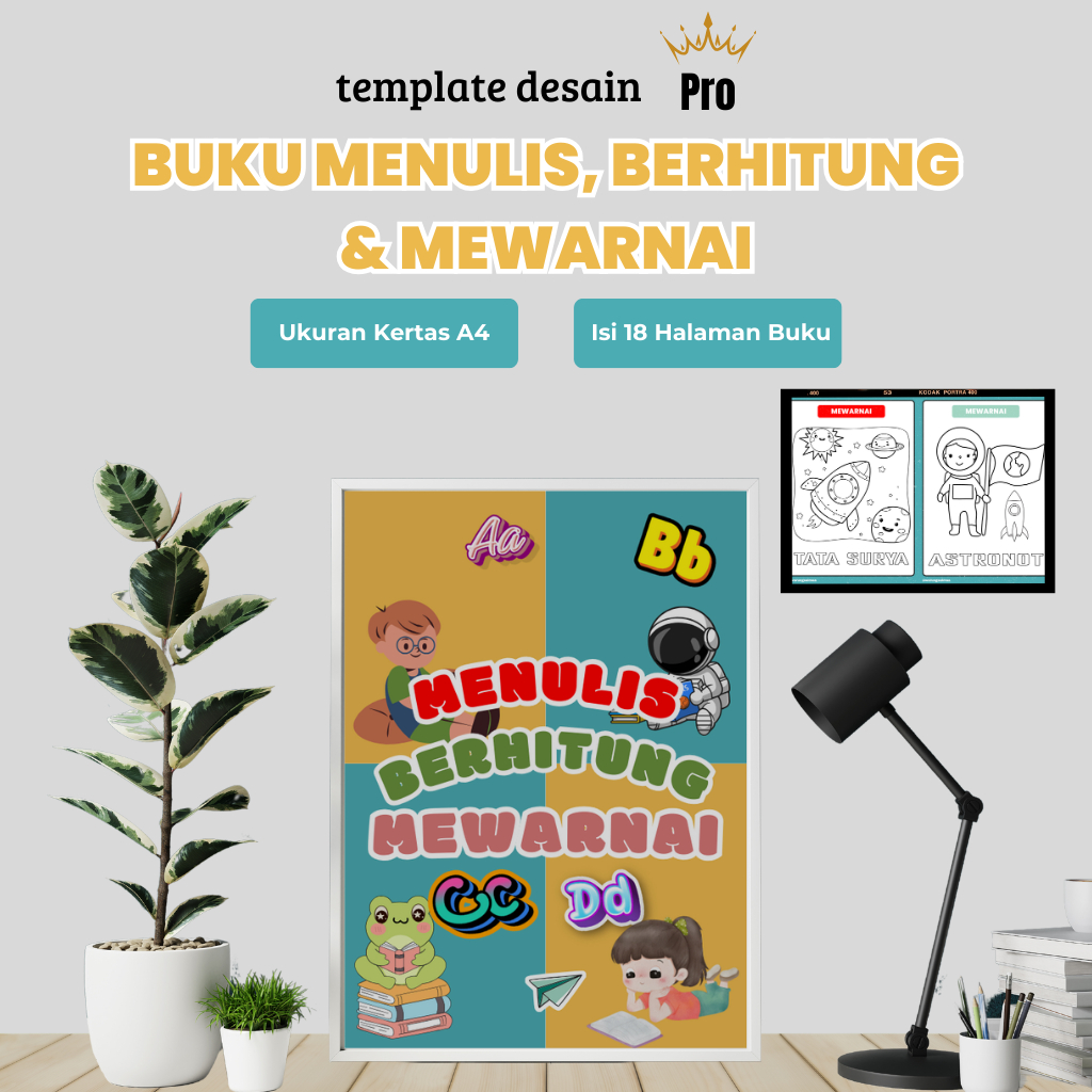 BUKU ANAK BERHITUNG MEWARNAI MENULIS BUKU ANAK CALISTUNG
