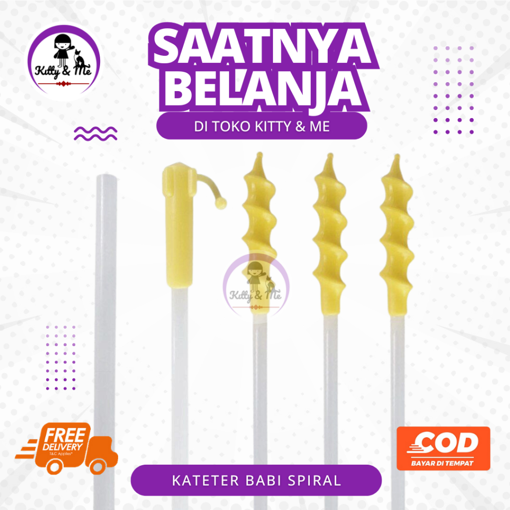 KATETER BABI SPIRAL - Alat IB Babi - Alat Inseminasi Buatan Babi - Catheter Pig Spiral Insemination