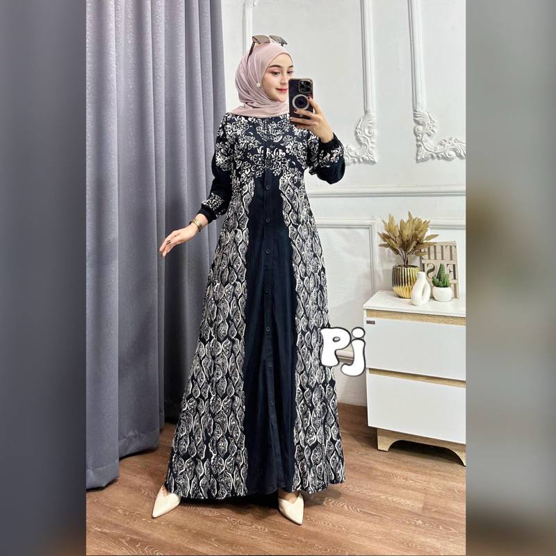 Gamis Twill Rayon Terbaru  Gamis Termurah S M L XL XXL (Kode-G)