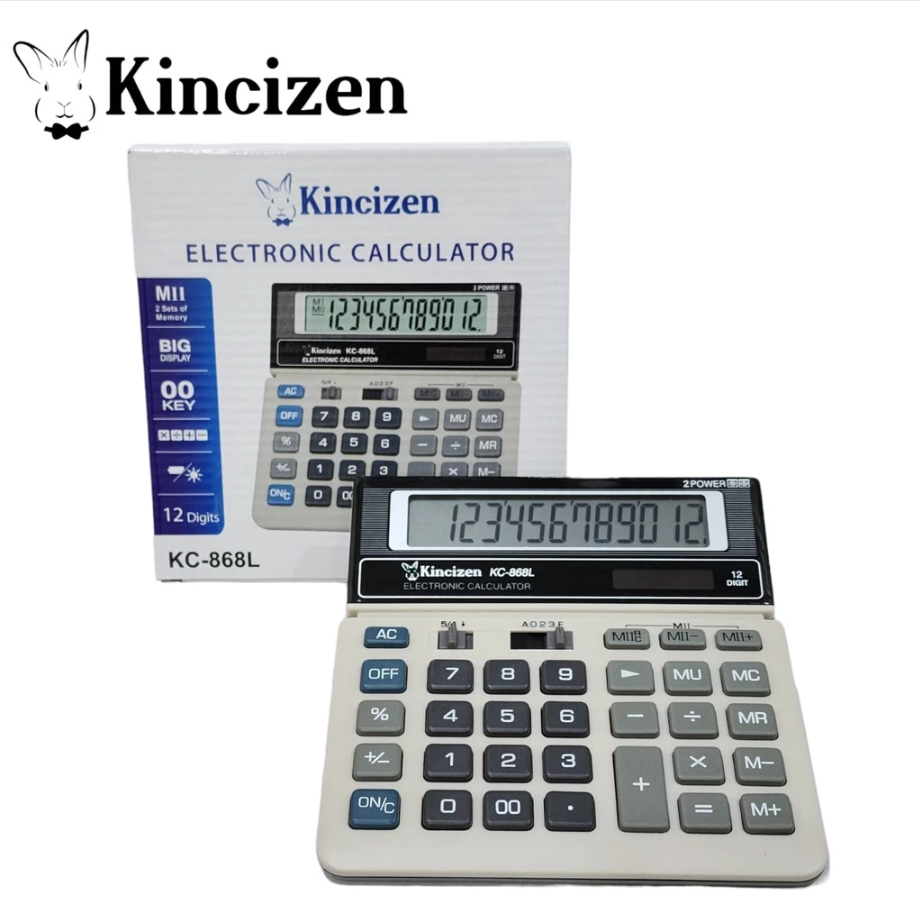 

KALKULATOR KINCIZEN KC-868L SDC-868L 12 DIGIT - KALKULATOR CITIZEN SDC-868L SDC868L