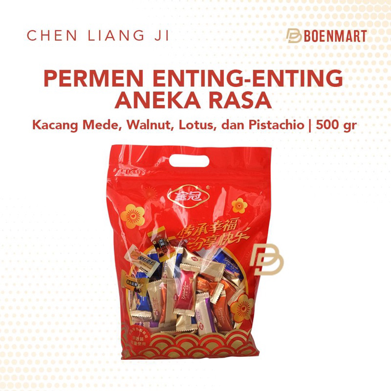 

CLJ Permen Enting-Enting Aneka Rasa Kacang Mede Walnut Lotus dan Pistachio 500 gr