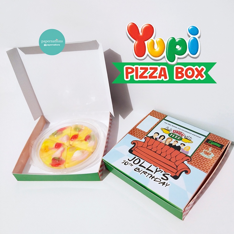 Custom Pizza Box / Pizza Box Custom / Mini Pizza Box / Goodie Bag / Hampers Ultah