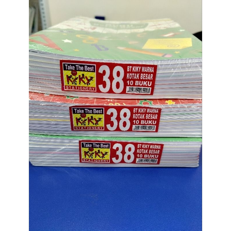 

KIKY - 10 Buku Kotak Besar Warna 38 Lembar 1 Pack / Buku Kotak Besar Warna 1Pack isi 10 Buku / Buku Kotak Besar Warna