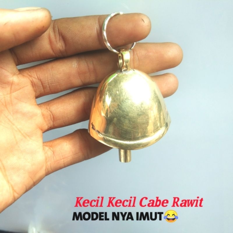 Silvisedut Klontongan Sapi Kuningan Bell Lonceng Pintu Pagar Klontongan Mini Suara Nyaring