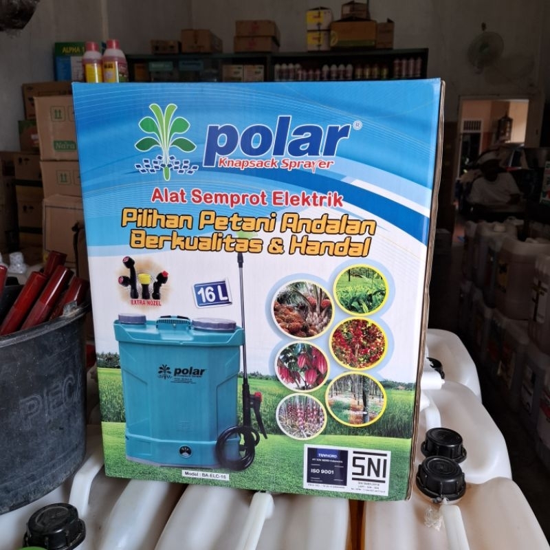 Tangki Aki Polar Sprayer Gendong Elektrik 16 Liter