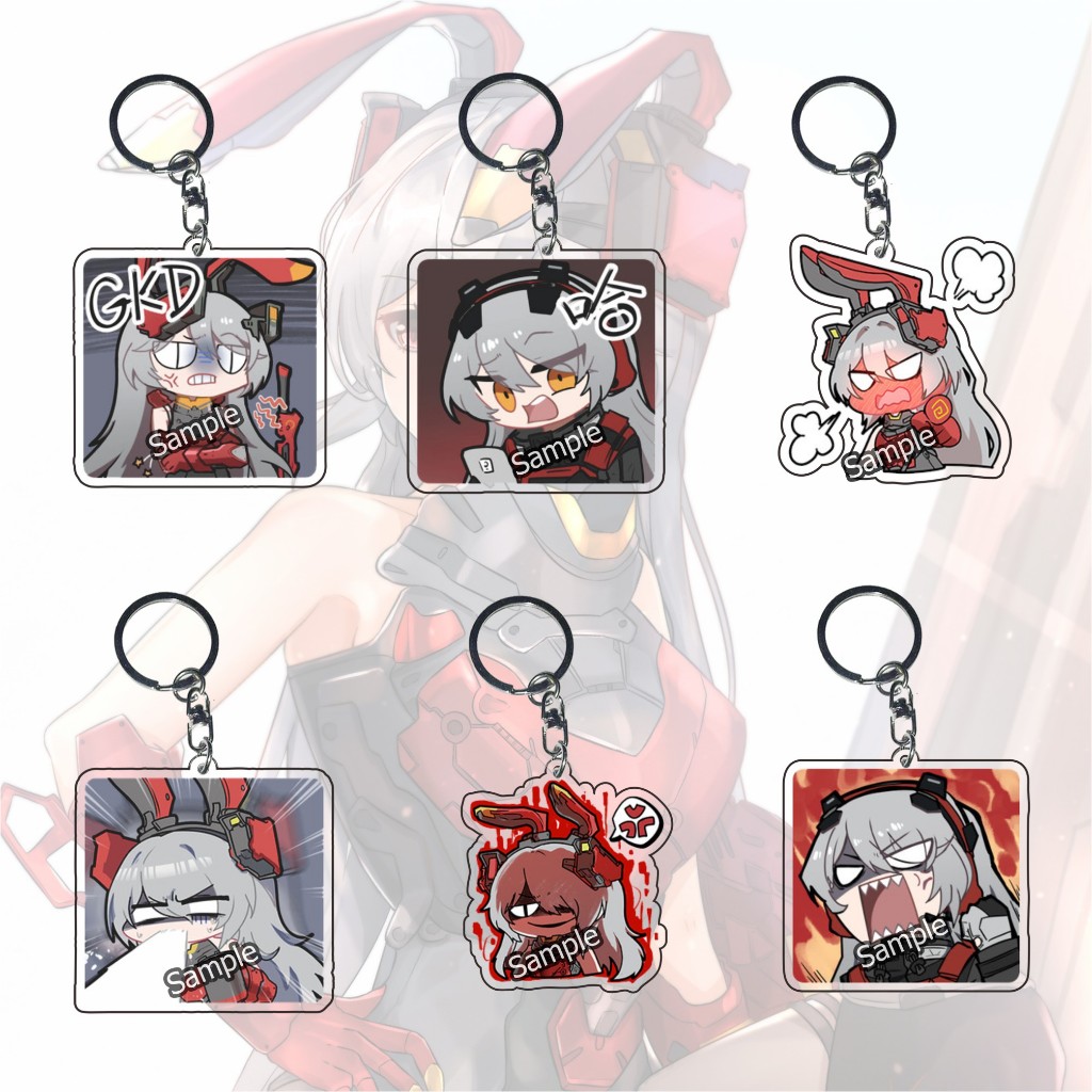 Gantungan Kunci GIRLS' FRONTLINE EXILIUM Krolik ALL- Ganci - Key Chain - Souvenir - Anime