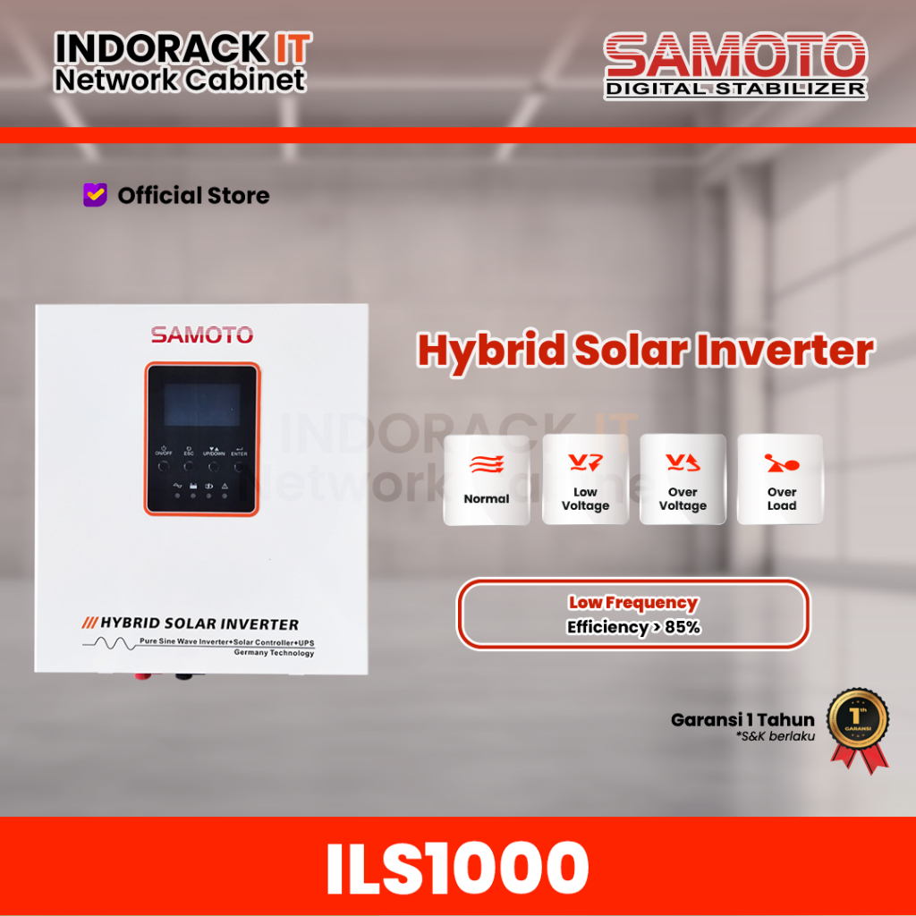 Samoto INVERTER Hybrid ILS1000/800Watt - Hybrid Inverter Solar Panel Surya Samoto