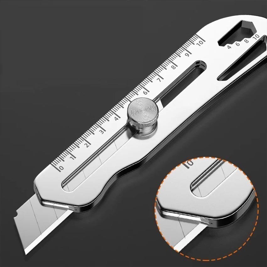 

Cutter Pisau Cutter Besi Stainless Besar Pisau Set Cutter Pisau Pemotong Kertas 9 IN 1