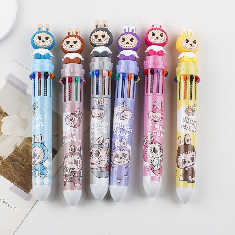 

Bulpen 10 Warna Bermotif Lucu/Pulpen/Pulpen Anak Anak Warna 3d Doll Sanrio Edition