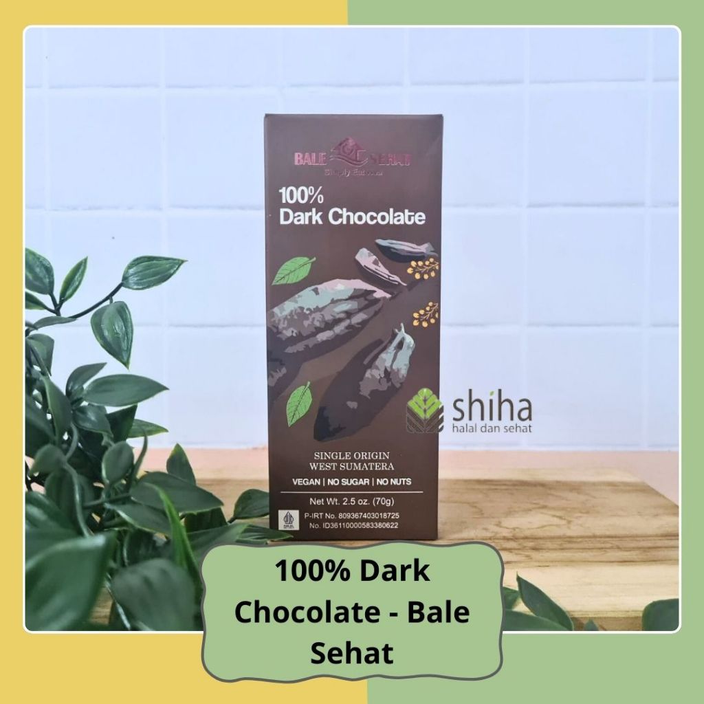 

SHIHA - Dark Chocolate 100% Vegan Bale Sehat 70 gr