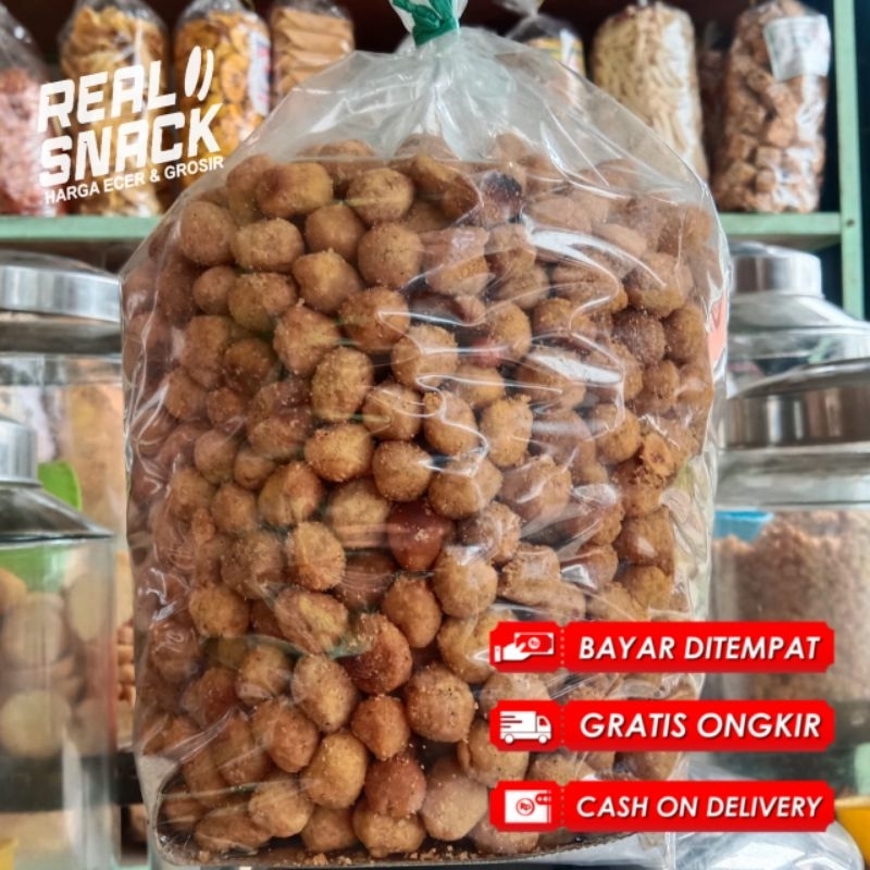 

KACANG TELUR GORENG ISI KACANG BESAR FULL MANIS GURIH KEMASAN 1KG