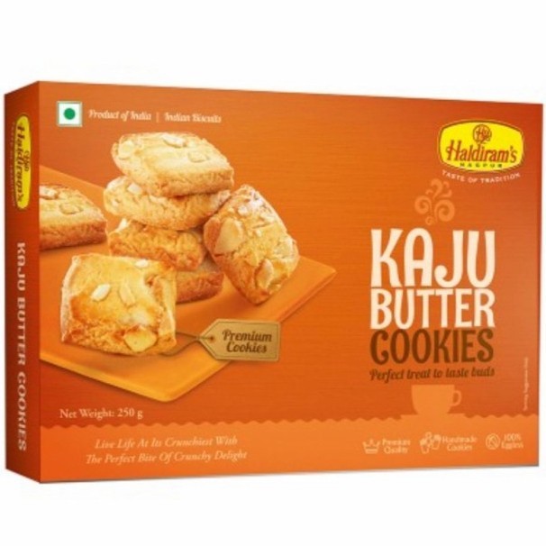 

Kaju Butter Cookies Haldiram's / Kukis Kacang Mede Mentega Mete India Haldirams Vegetarian