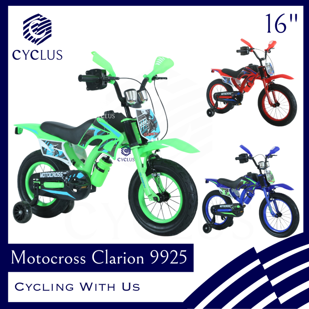 Sepeda BMX Anak Motocross BMX Trail GP Clarion 9925 9926 9927 3.0 Ban Besar Kokoh Jumbo Suspensi Sho