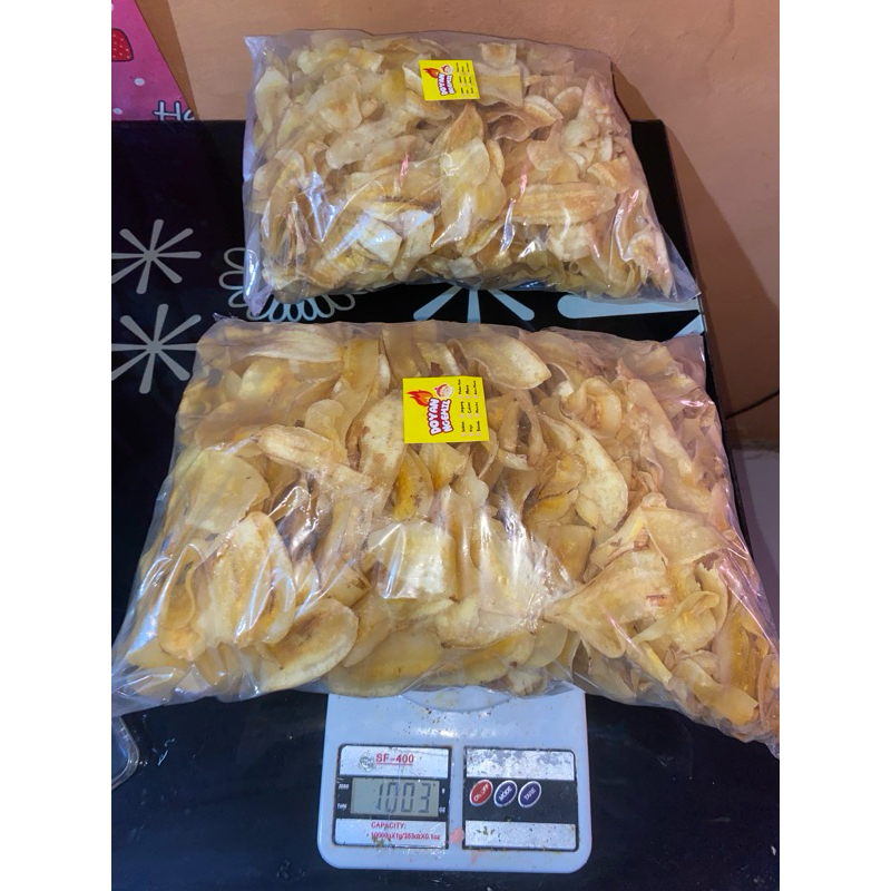 

Keripik pisang kepok manis 1kg jajanan enak