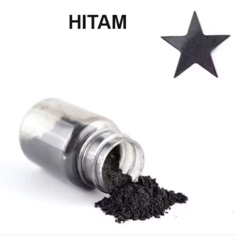 bubuk mica hitam bubuk resin bubuk metalik warna hitam