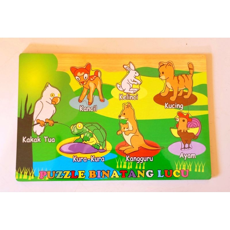 Mainan Edukasi Puzzle Hewan Lucu//Mainan Edukasi Anak