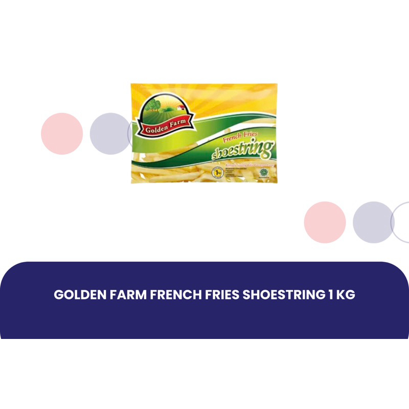 

Goldenfarm Kentang Goreng French Fries 1kg dan 500gr
