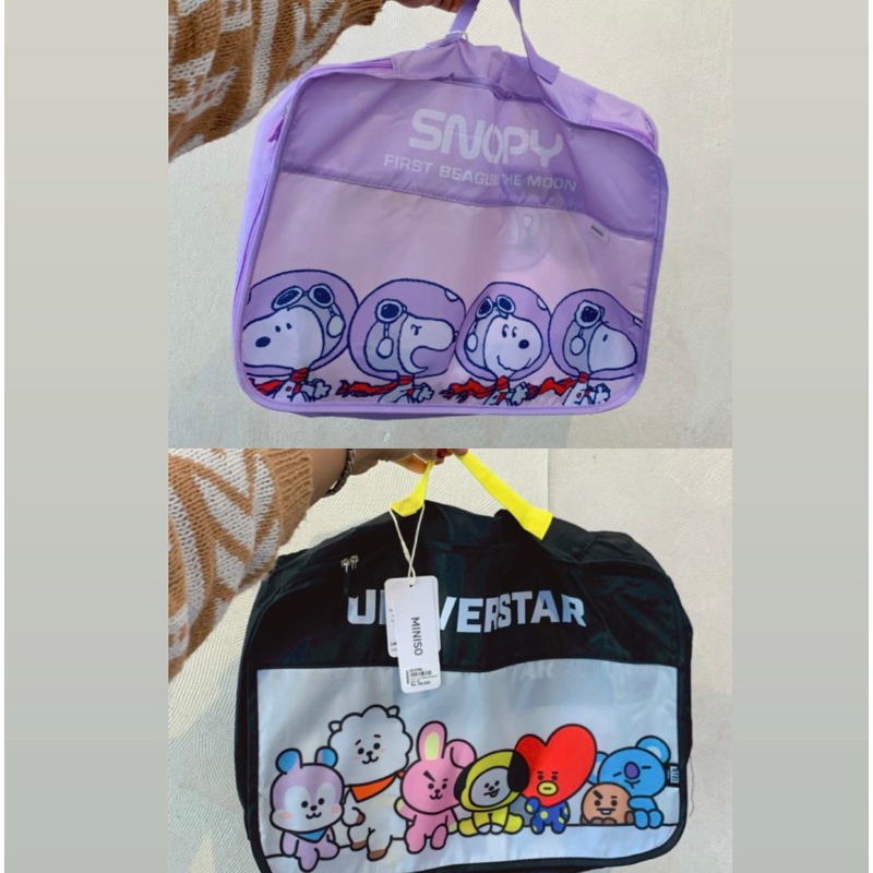 MINISO TAS TRAVELING/storage bag Travel 2pcs