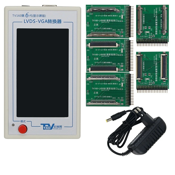TV160 6TH Generasi LVDS-VGA Converter LCD TV Motherboard Tester 4.3 "layar Mendukung Layar SD HD