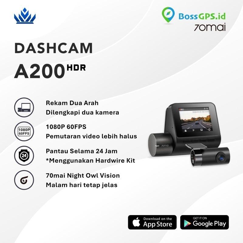 Dashcam 70Mai - A200 HDR