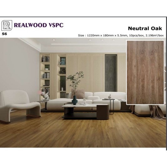VSPC REALWOOD FLOORING SPC LANTAI FLOORING VSPC