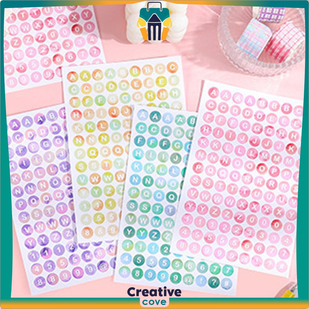 

Sticker Alfabet DIY Scrapbook Planner Diary / Stiker Huruf Angka Deco Aesthetic Dekorasi Buku Jurnal / Stiker Alphabet Huruf Angka Creative Cove C1121