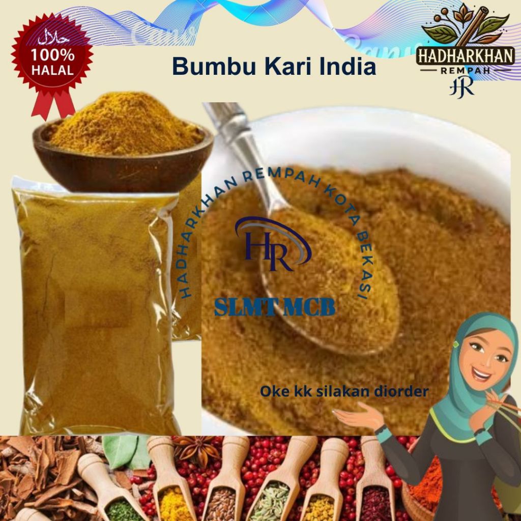 

Bumbu Kari India Spesial Instan siap masak.