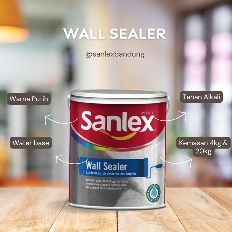 Cat Dasar Sanlex Wall Sealer 4kg