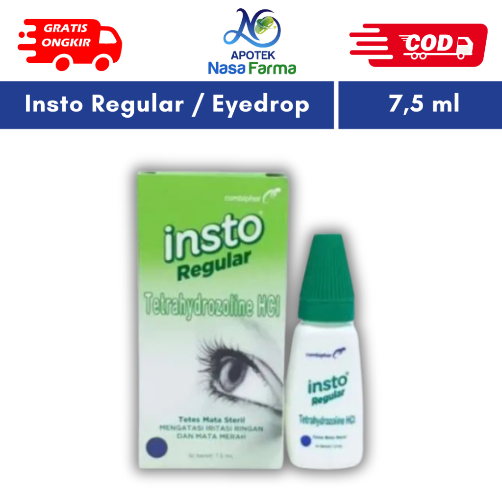 Insto 7.5 ml / Insto Regular / Insto / Obat Tetes Mata / Mata Merah