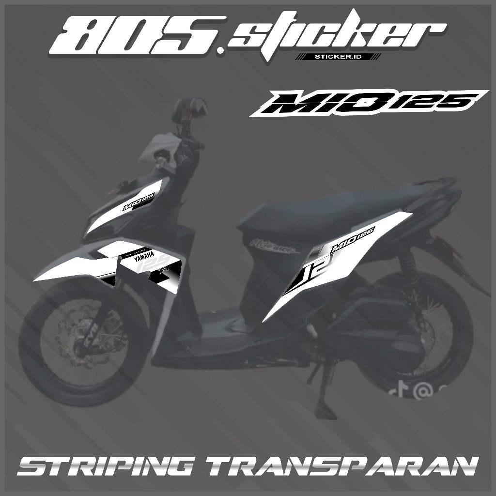 STRIPING TRANSPARAN MIO M3 CUSTOM/STIKER VARIASI MIO 125/STRIPING MIO M3/MIO Z CUSTOM