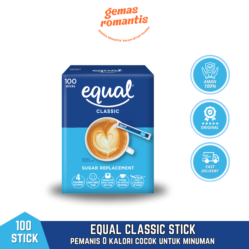 

Equal Classic Pemanis NOL Kalori - 100 Sticks