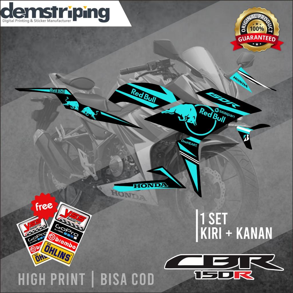 Striping Sticker Honda CBR150R Motif Redbull