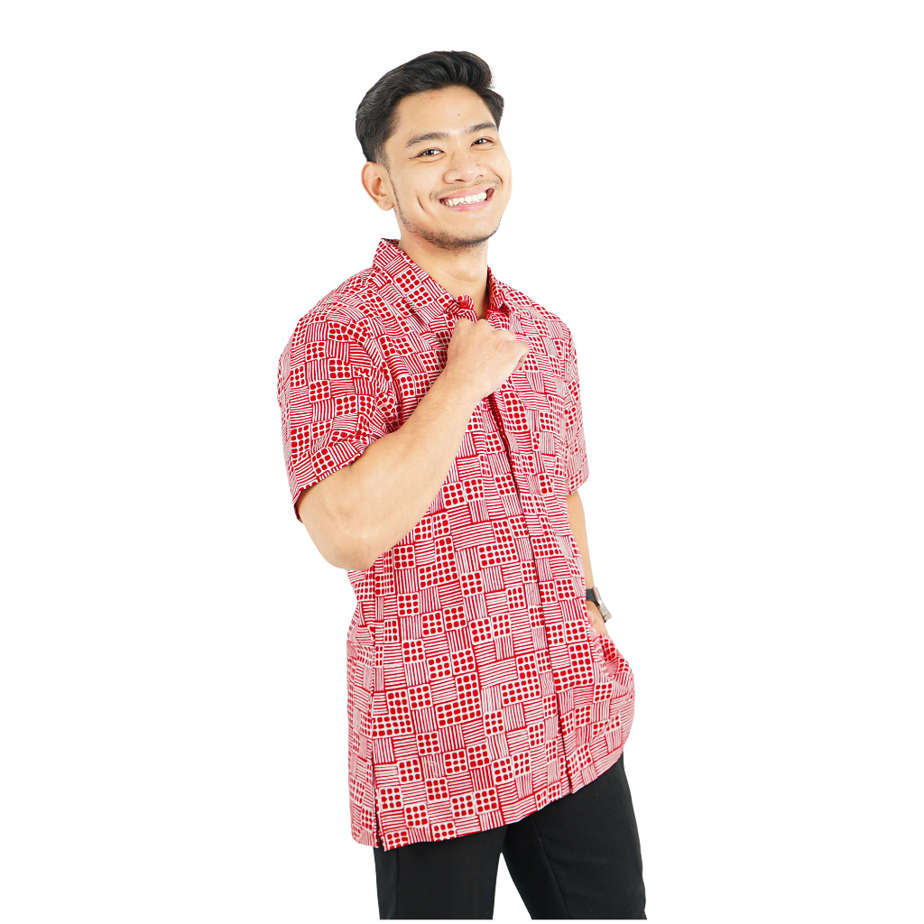 Kemeja Batik Pria - Bhatara Batik Ken - Atasan Kemeja Batik Lengan Pendek