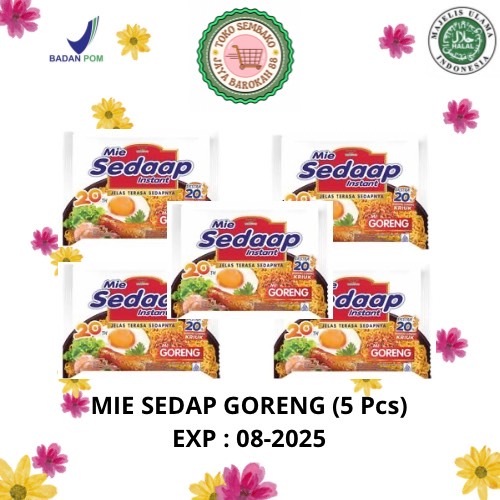 

Sedaap Mie Instan Goreng Bag 91 gr x5