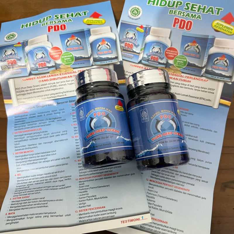 Kapsul Minyak Ikan / PDO minyak Ikan 354 / sehat,obat dan doa ada disini / PDO 354