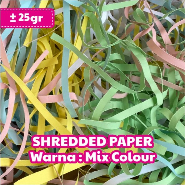 

Kertas Serut Cacah | Shredded Paper | Kertas Hampers Packing | Aesthetic | Warna Warni