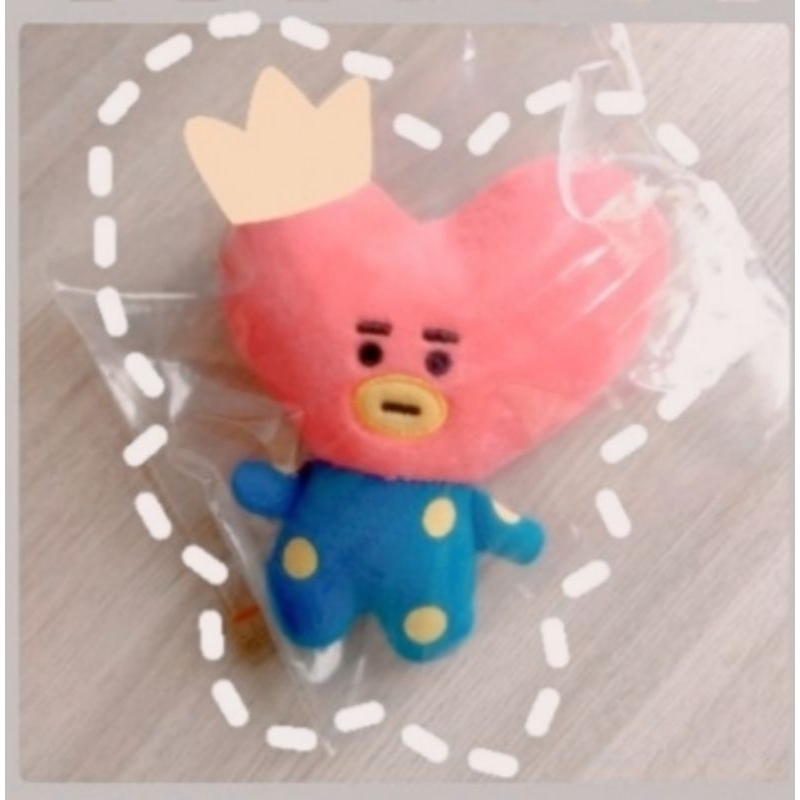 [READY] BTS Taehyung V BT21 Official Tata Plush doll Bagcharm keychain Kpop merchandise Boneka Ganci