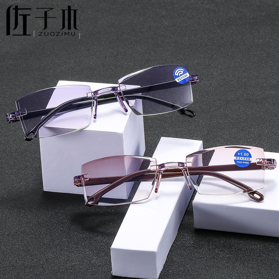 Kacamata Baca Plus Wanita Pria, Kacamata Rabun Dekat, Frame Kacamata Baca Lensa Blue Ray Rabun Dekat