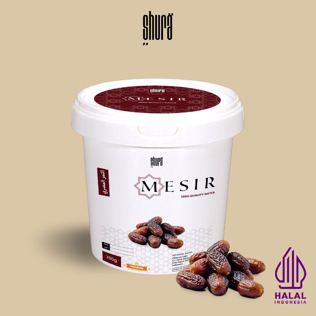 

Shura Kurma Mesir 700g Egyptian Dates Premium Original High Quality