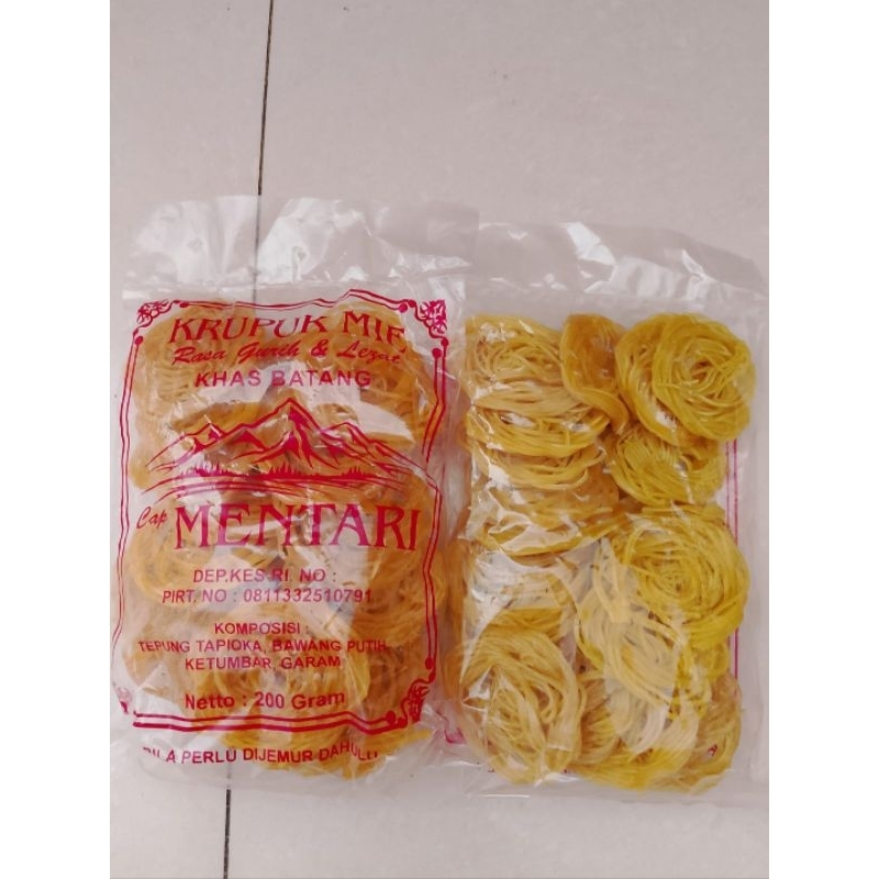 KRUPUK MIE mentah cap matahari 200gr