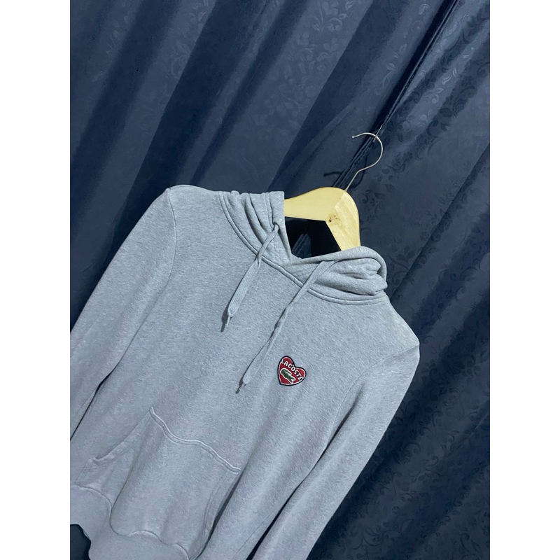 Hoodie Abu-abu Lacoste
