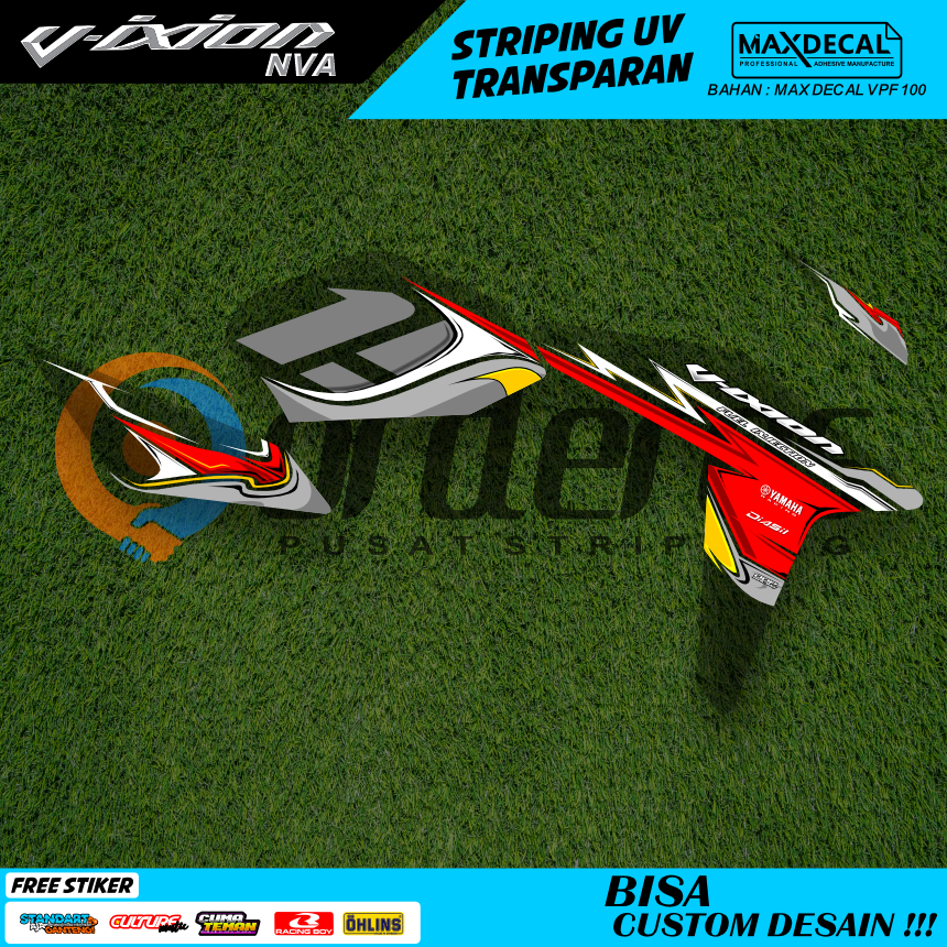Striping Transparan Yamaha Vixion Old Stiker Setripping Motor Nvl Nva 155 Transparan Custome Decal S