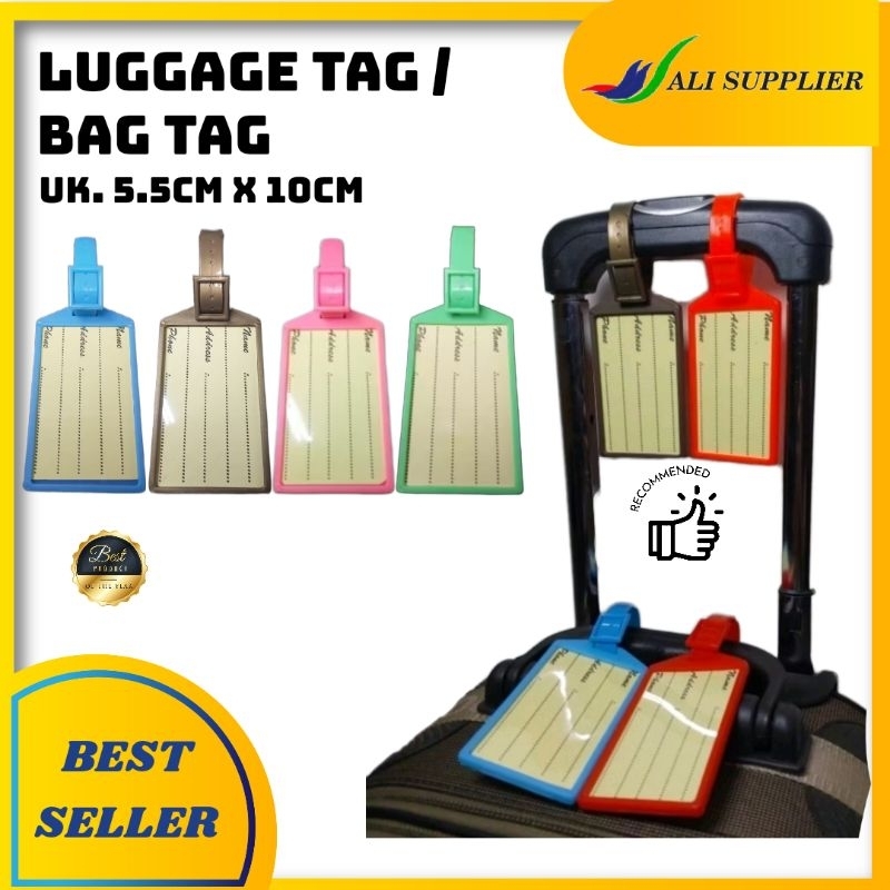 Luggage Tag / Gantungan Koper / Bag Tag / Name Tag / ID tas / Pengenal Tas / LUGAGE TAG / BAG ID / I