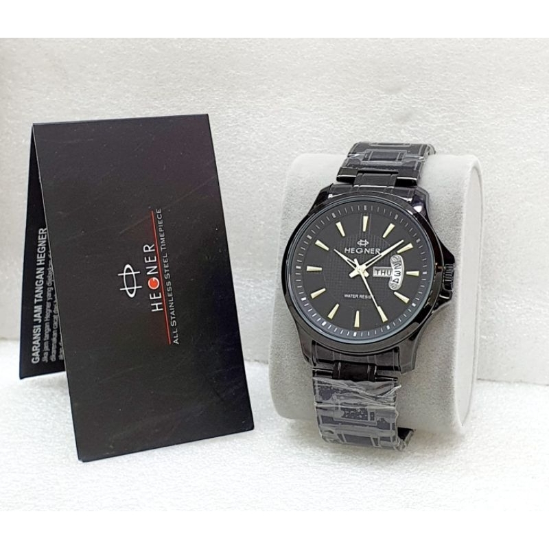 HEGNER Original 1511 Jam Tangan Pria Wanita Analog Rantai Water Resist